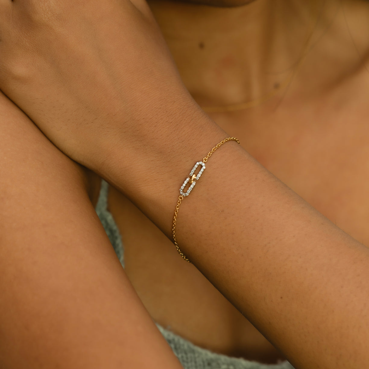 Single Link - Lab Diamond Bracelet