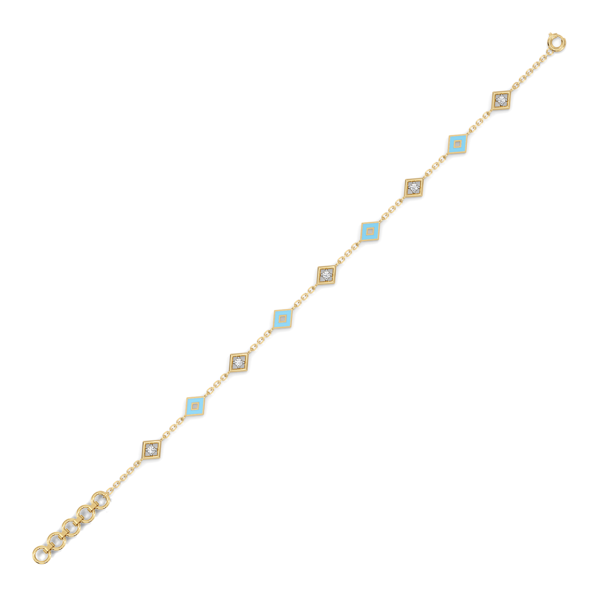 Frosted Serenity - Lab Diamond Snowflakes Bracelet