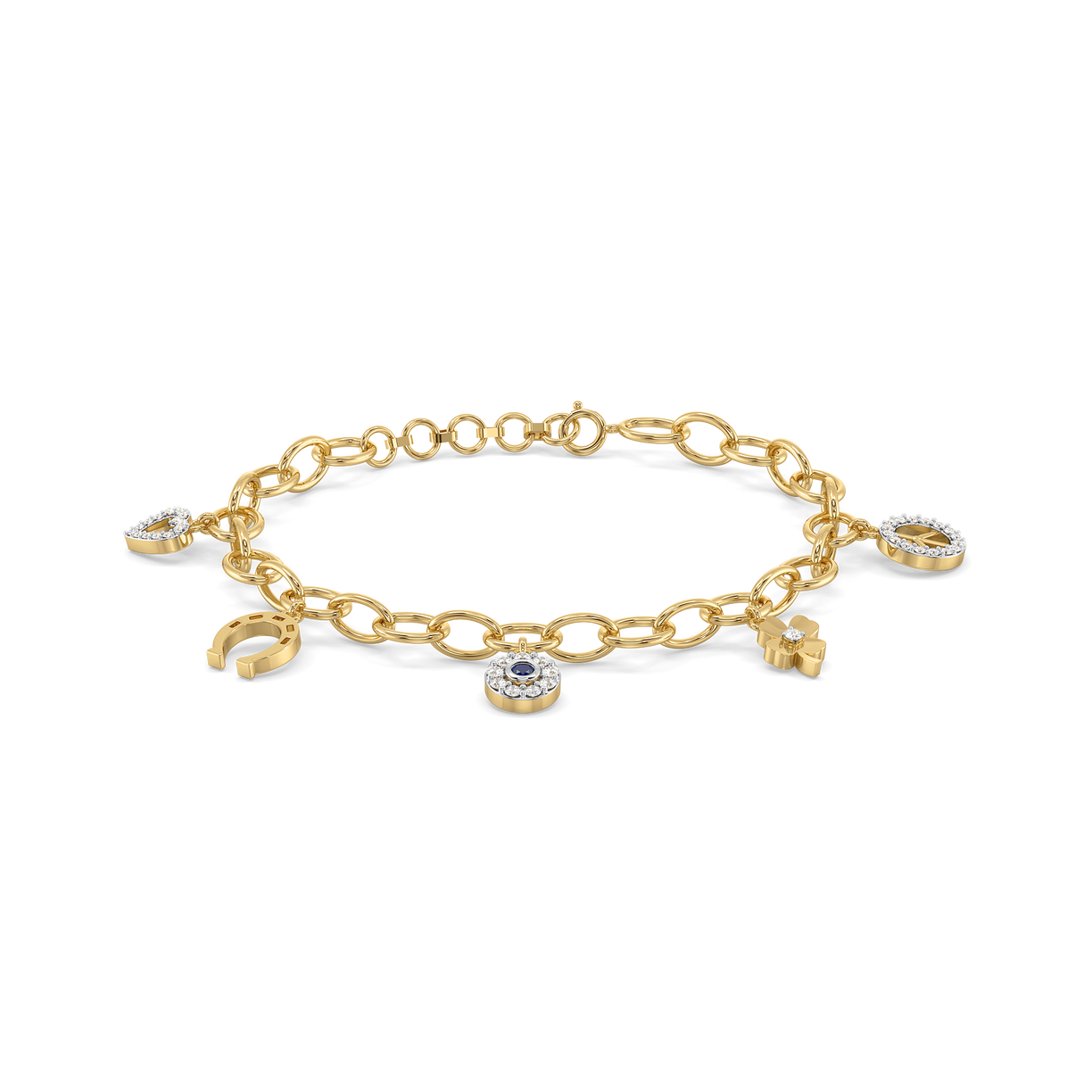 Good Vibes - Lab Diamond Charm Bracelet