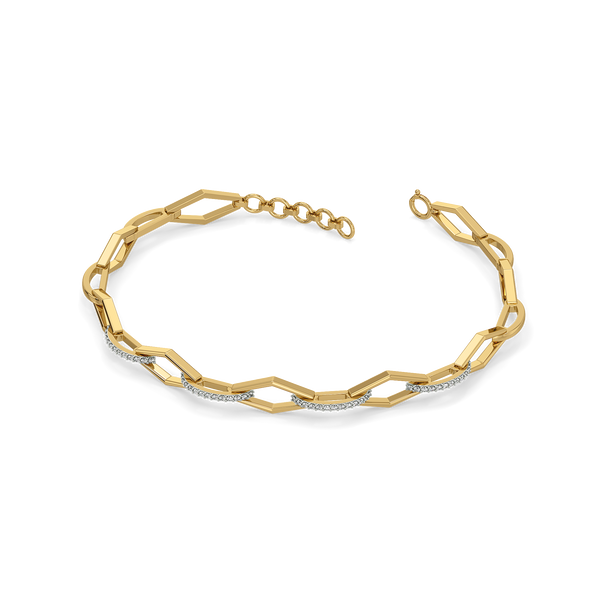 Eternal Link - Lab Grown Diamond Tennis Bracelet Online - Lukson 
