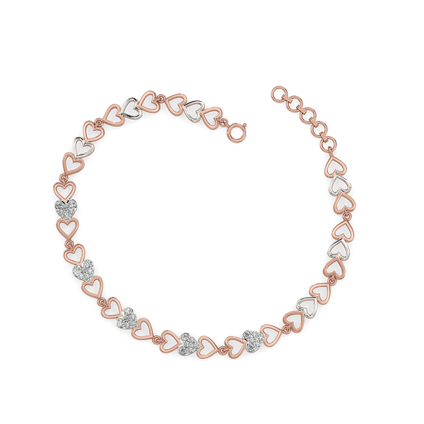 Lukson Heartstring Lab Grown Diamond Tennis Bracelet in India
