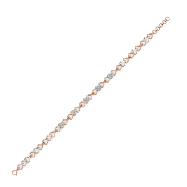 Lukson Certified Heartstring Lab Grown Diamond Tennis Bracelet India