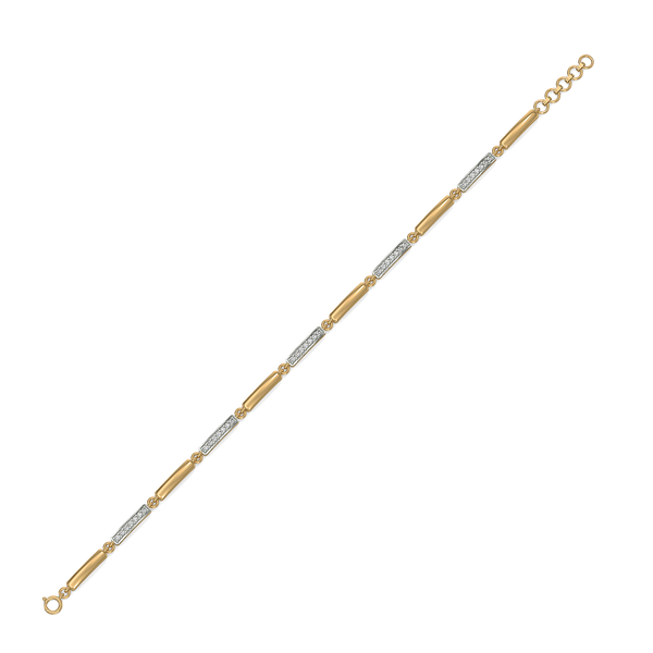 Simplicity Spark 18kt Gold - Lab Grown Diamond Tennis Bracelet - Lukson 