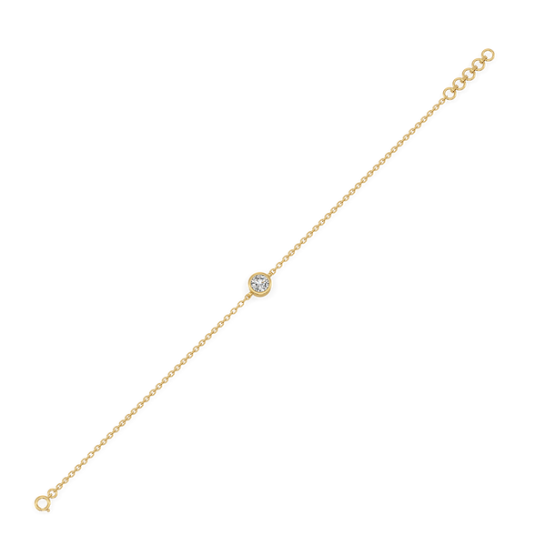 Eternal Shine 18kt Gold Vermeil - Lab Grown Diamond Solitaire Bracelet - Lukson 