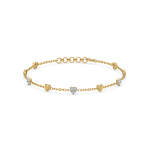 Beating Heart - Lab Diamond Station Bracelet