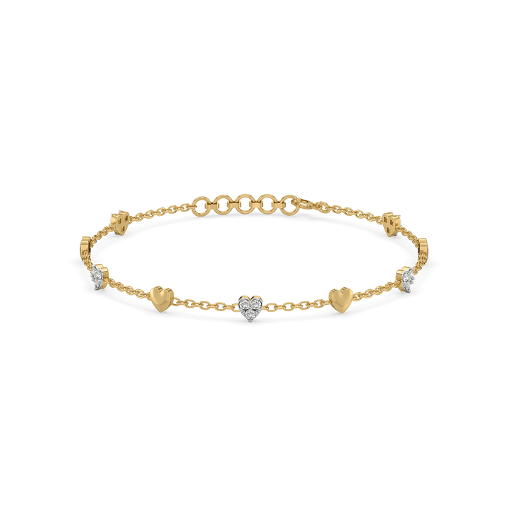 Beating Heart - Lab Grown Diamond Station Bracelet