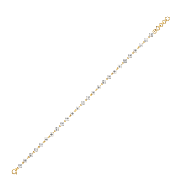 Day bloom 18k Gold - Lab Grown Diamond Tennis Bracelet- Lukson 