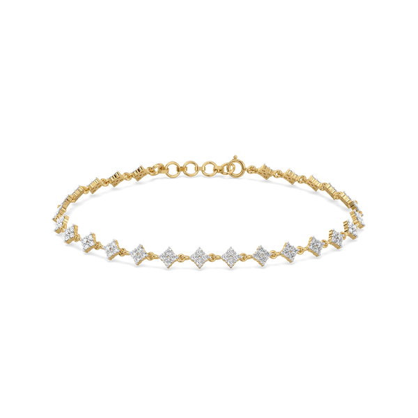 Day bloom - Lab Grown Diamond Tennis Bracelet - Lukson 