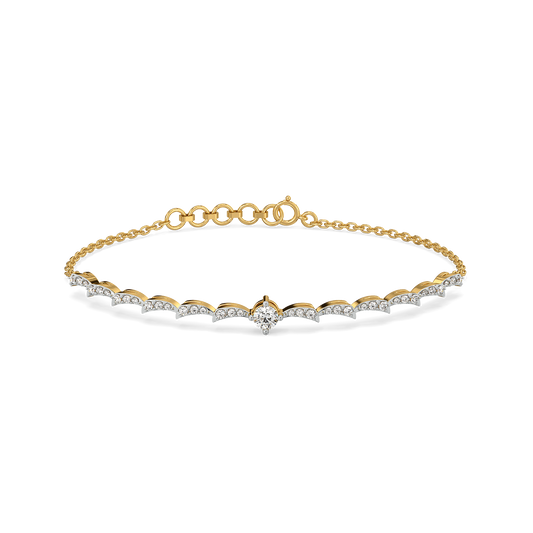 Stellar Shine – Lab Diamond Solitaire Bracelet