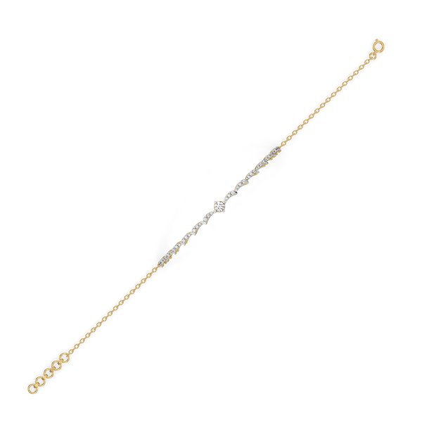 Stellar Shine 18kt Gold Vermeil – Lab Grown Diamond Solitaire Bracelet - Lukson 