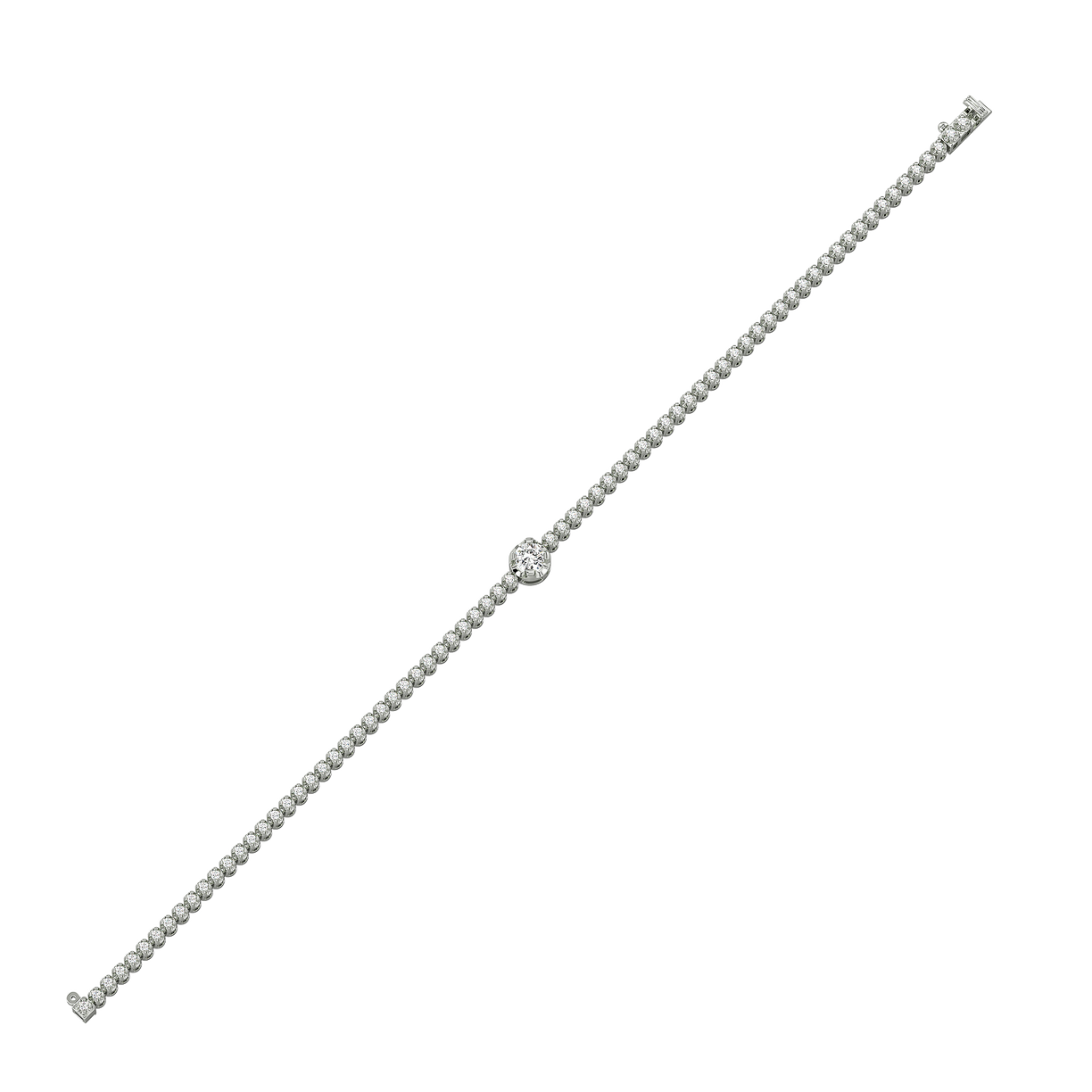 Luminous Charm - Lab Diamond Solitaire Bracelet