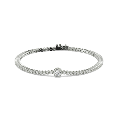 Luminous Charm - Lab Diamond Solitaire Bracelet