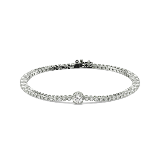 Luminous Charm - Lab Diamond Solitaire Bracelet