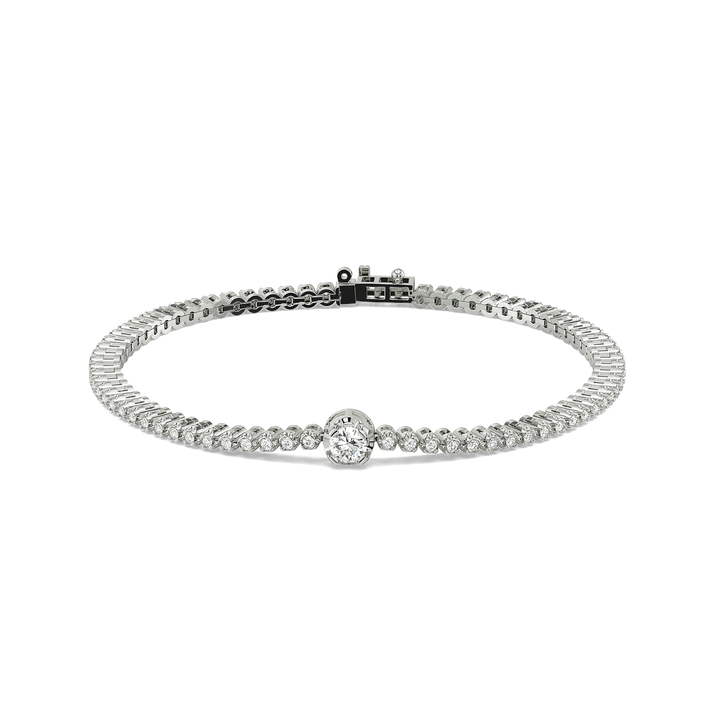 Luminous Charm - Lab Diamond Solitaire Bracelet