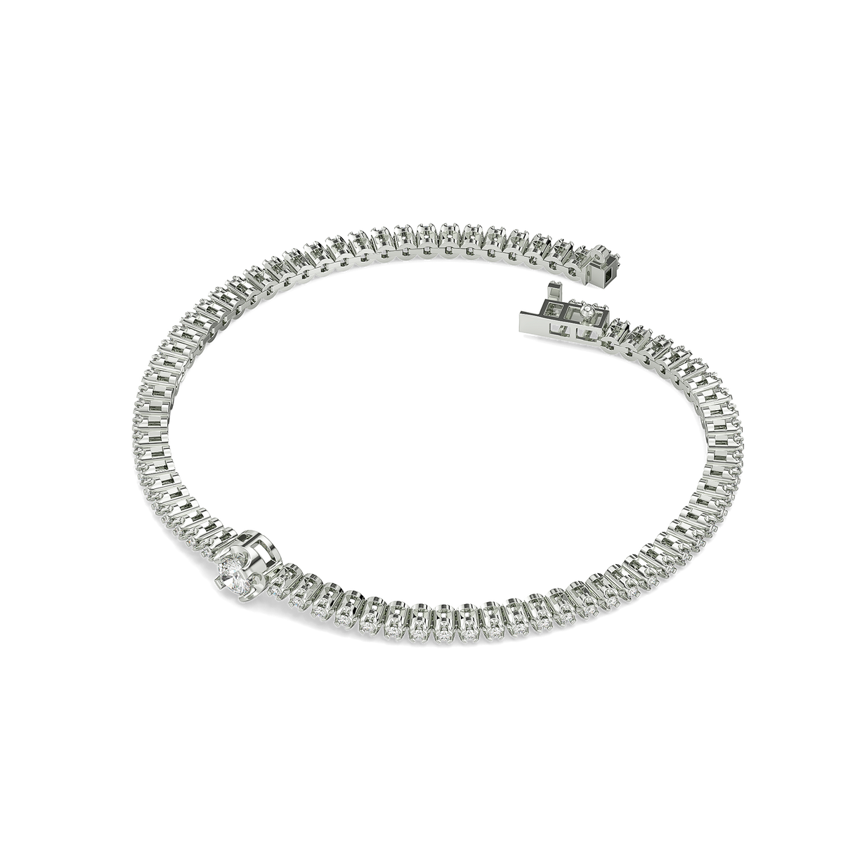 Luminous Charm - Lab Diamond Solitaire Bracelet