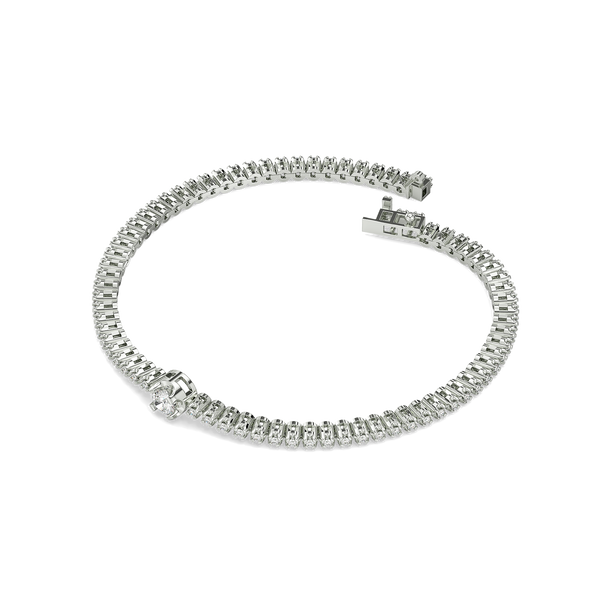 Luminous Charm - Lab Grown Diamond Solitaire Bracelet Online- Lukson