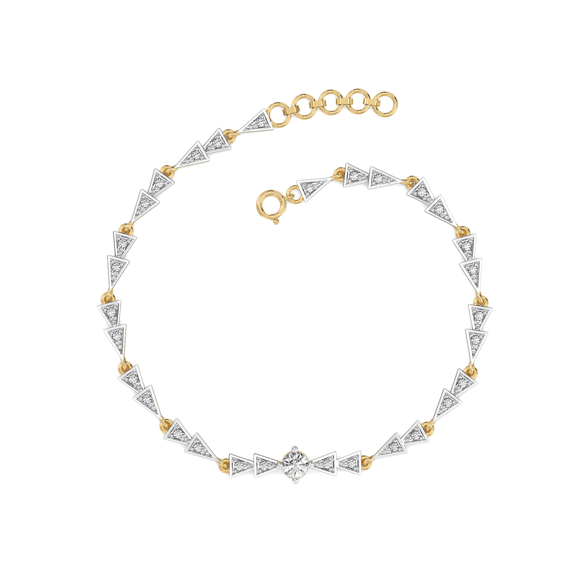 Majestic Arc - Lab Diamond Solitaire Bracelet