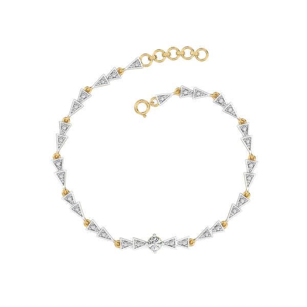 Majestic Arc - Lab Grown Diamond Solitaire Bracelet for Women - Lukson 