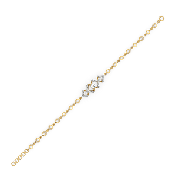 Fierce Aura – Lab Grown Diamond Solitaire Bracelet Online- Lukson 