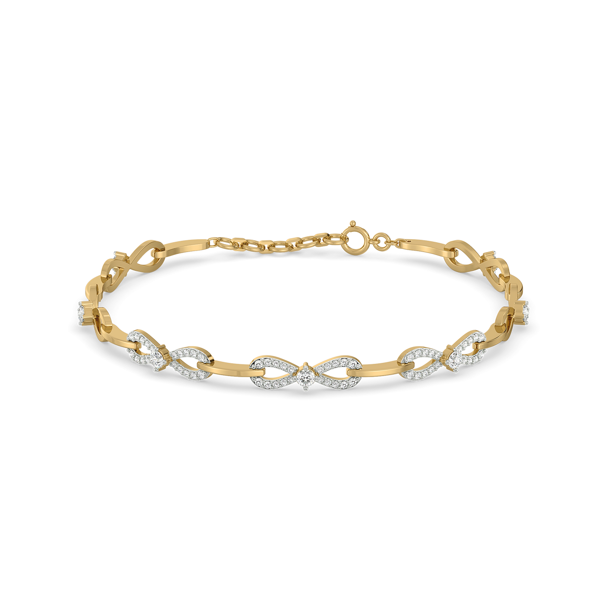 The Bow Knot - Lab Diamond Tennis Bracelet