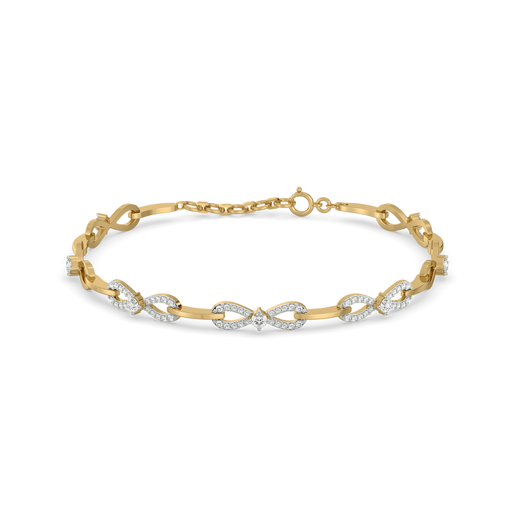 The Bow Knot - Lab Diamond Tennis Bracelet