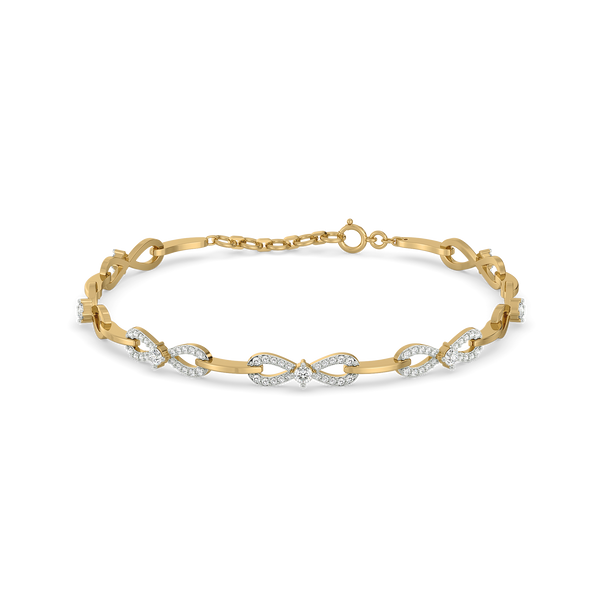 Lukson The Bow Knot - Lab Grown Diamond Tennis Bracelet