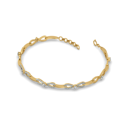 The Bow Knot - Lab Diamond Tennis Bracelet