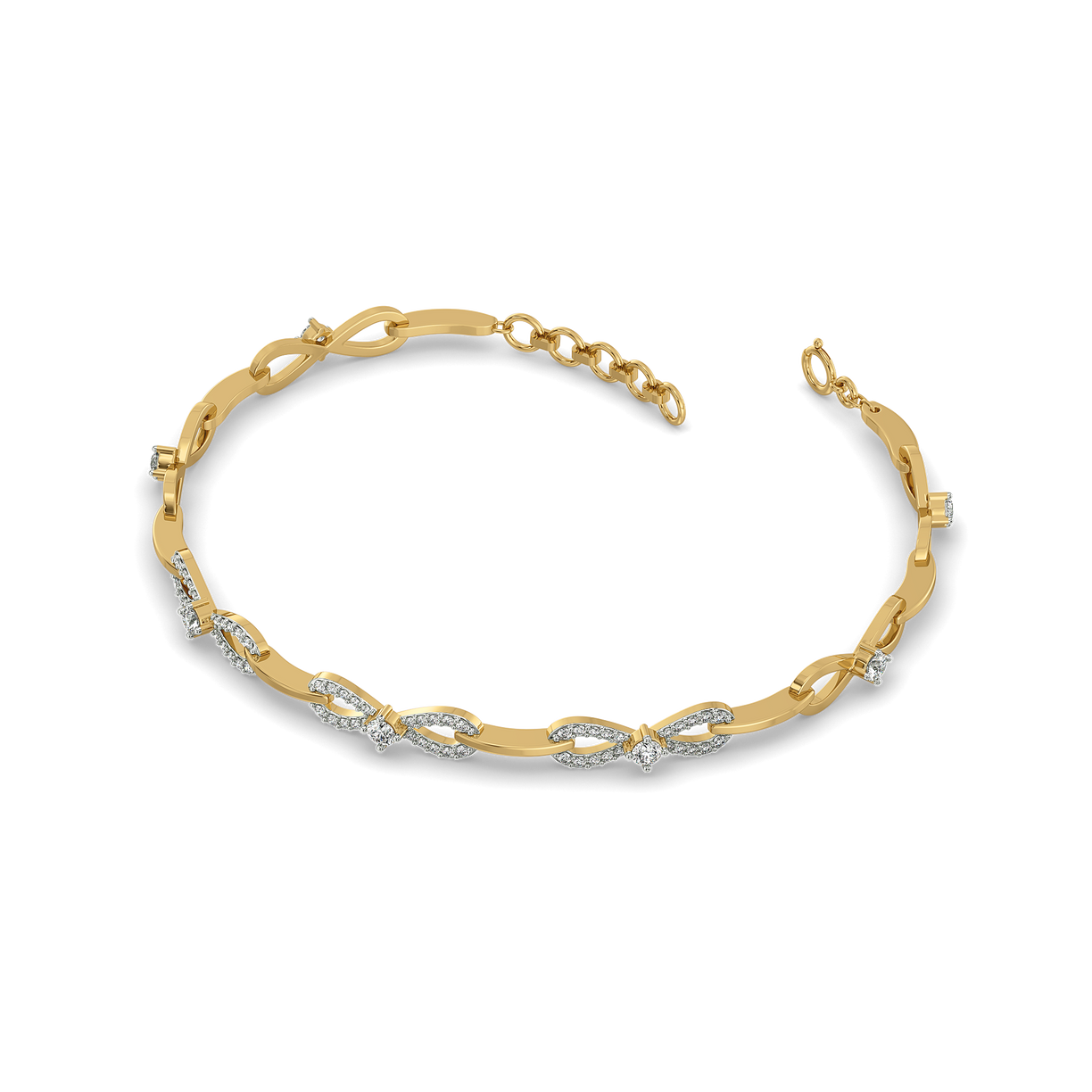 The Bow Knot - Lab Diamond Tennis Bracelet