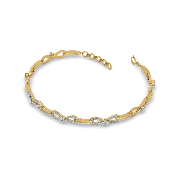 The Bow Knot - Lab Grown Diamond Tennis Bracelet - Lukson 