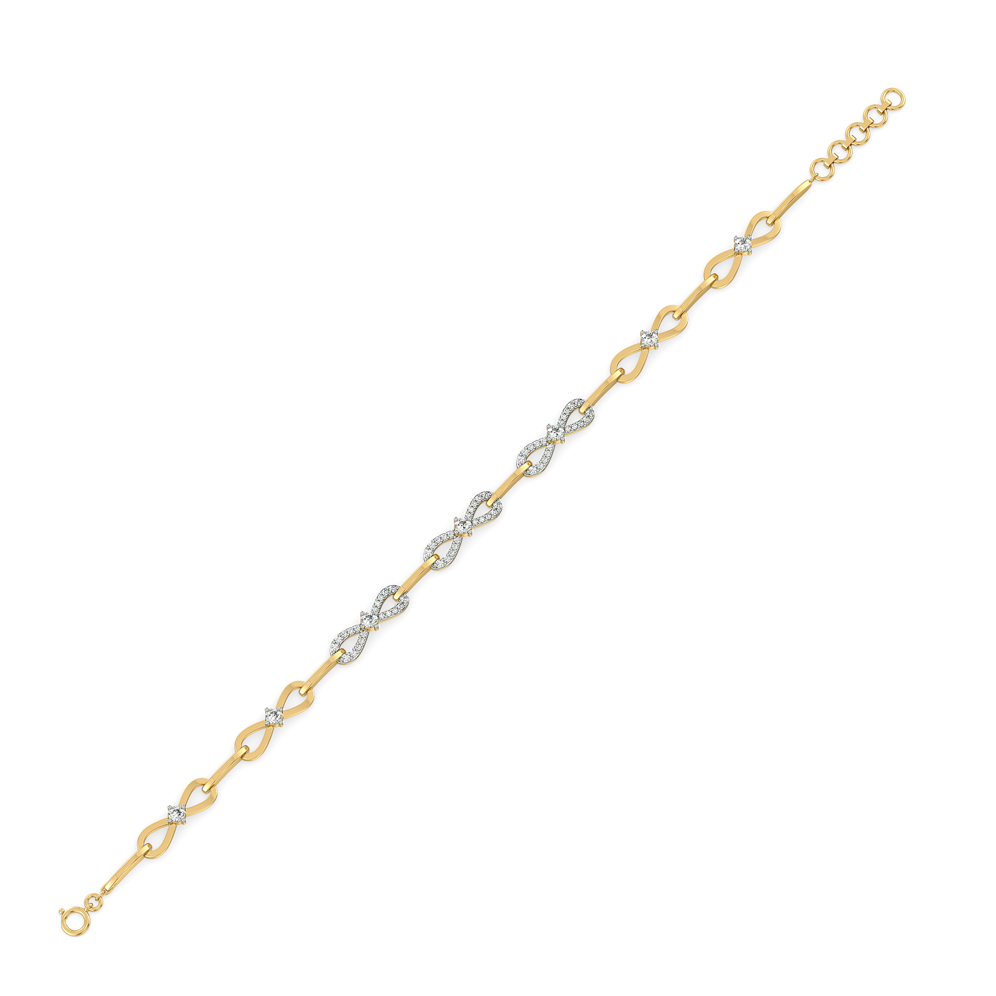 The Bow Knot - Lab Diamond Tennis Bracelet
