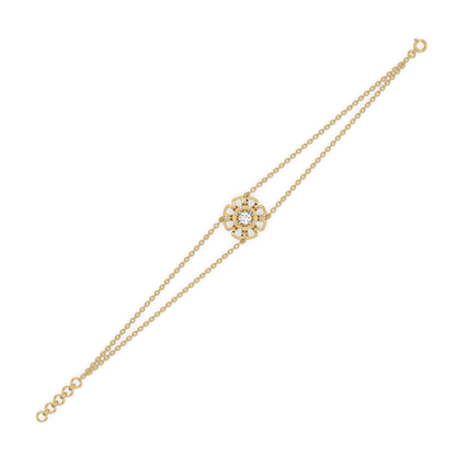 Golden Edge - Lab Diamond Solitaire Bracelet