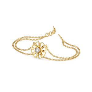 Golden Edge - Lab Diamond Solitaire Bracelet