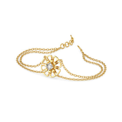 Golden Edge - Lab Diamond Solitaire Bracelet