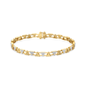 Edgy Elegance - Lab Diamond Tennis Bracelet