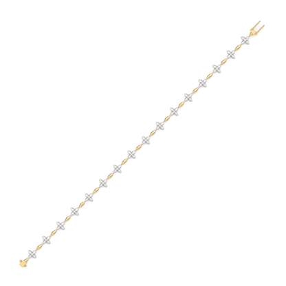 Golden Spring - Lab Diamond Tennis Bracelet