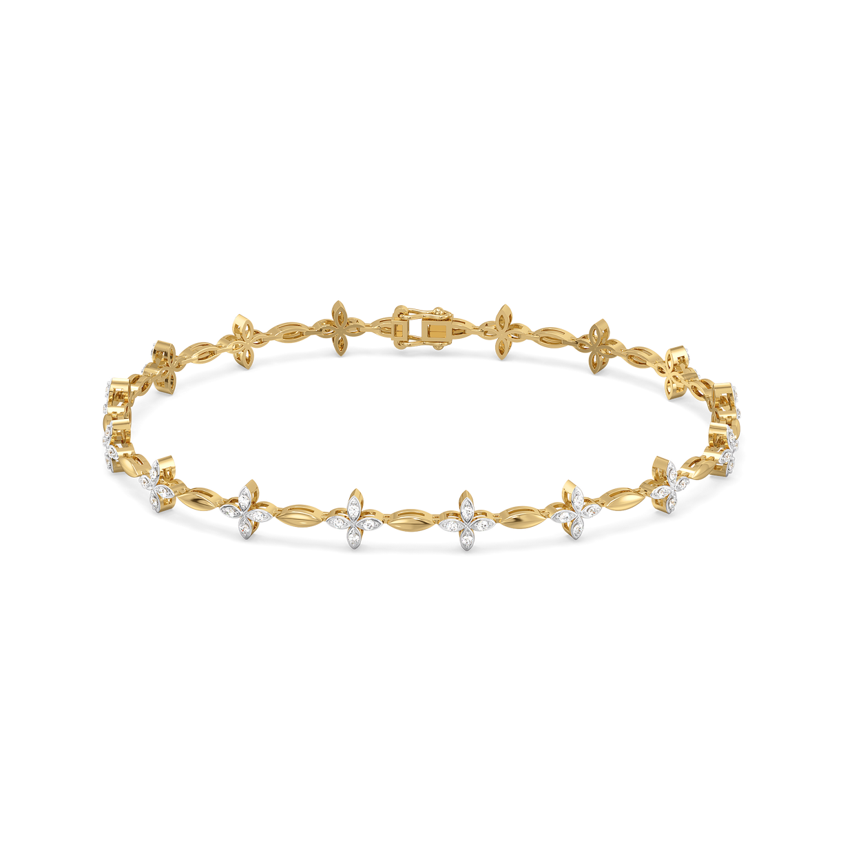 Golden Spring - Lab Diamond Tennis Bracelet