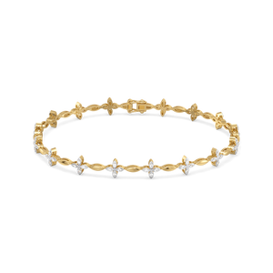 Golden Spring - Lab Diamond Tennis Bracelet