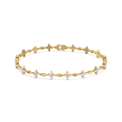 Golden Spring - Lab Diamond Tennis Bracelet