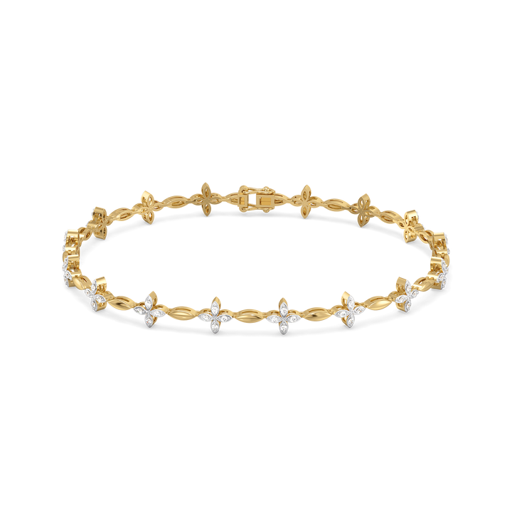 Golden Spring - Lab Diamond Tennis Bracelet