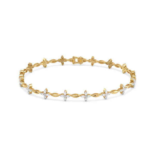 Lukson Golden Spring - Lab Grown Diamond Tennis Bracelet
