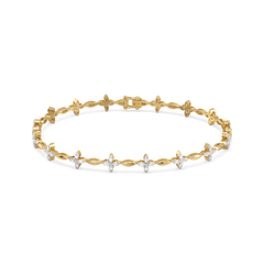 Golden Spring - Lab Diamond Tennis Bracelet