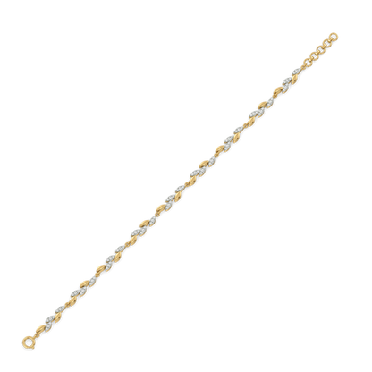 Whispering Leaf - Lab Diamond Tennis Bracelet