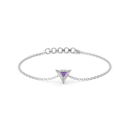 Ultra Violet Glow - Lab Diamond Bracelet