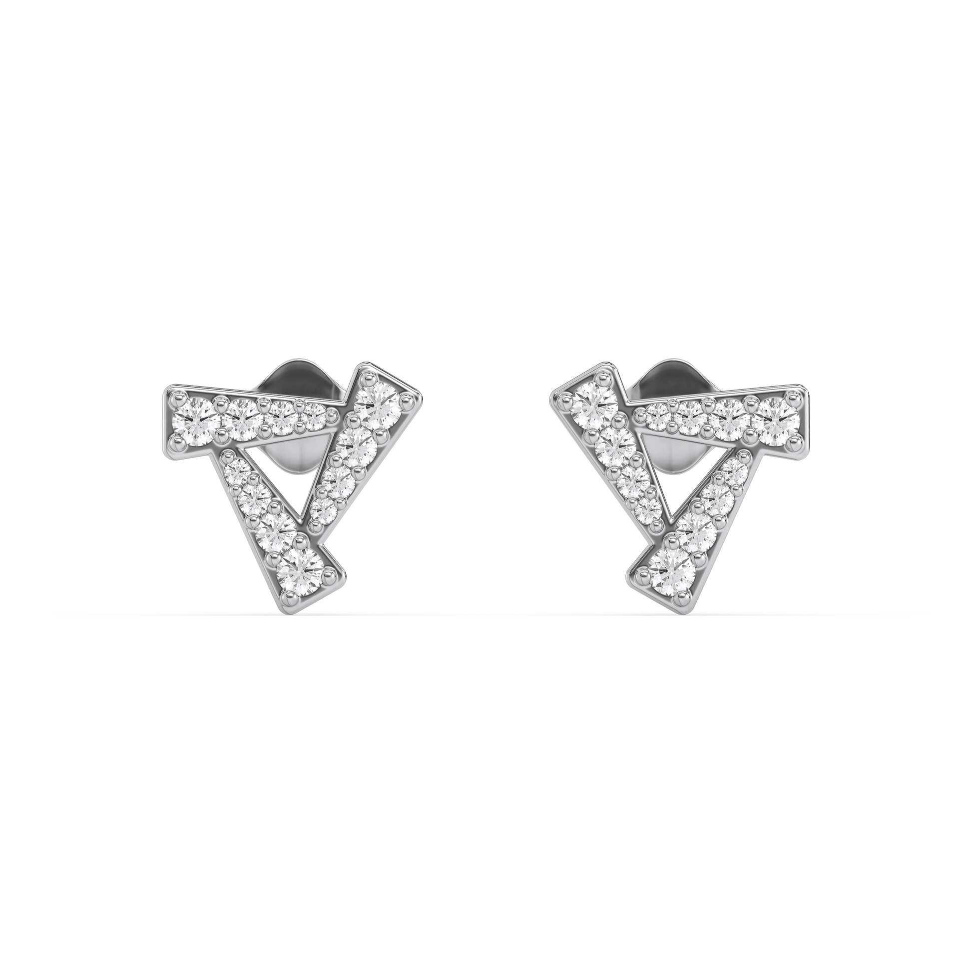 Triad - Lab Diamond Stud Earrings