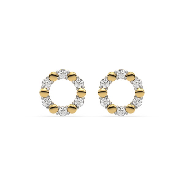 Lab grown diamond earrings for women - Lukson