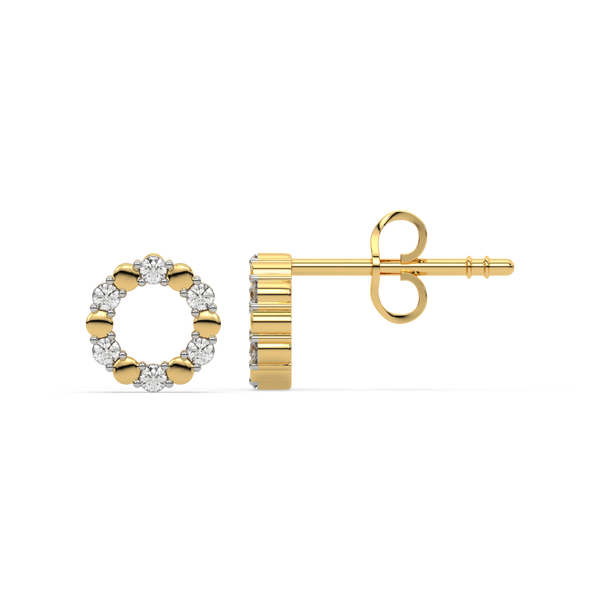 Lukson lab grown diamond eternal orbit earrings