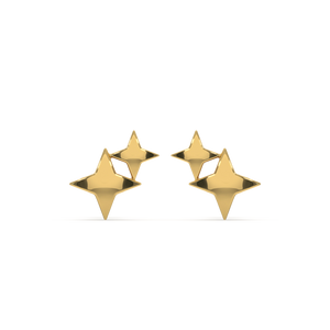 Twinkling Star - 18kt Gold Vermeil Stud Earrings