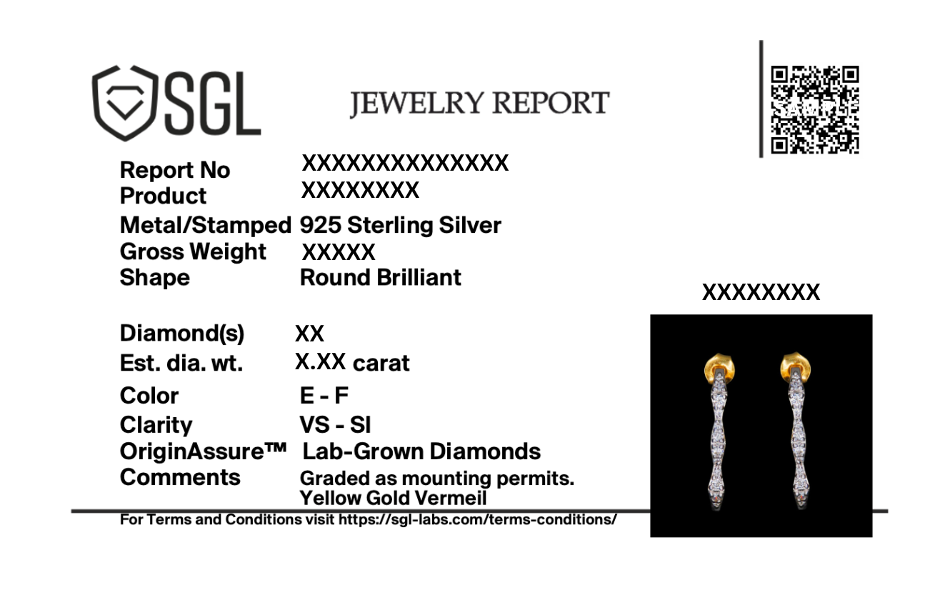 Radiance Edge - Lab Diamond Hoop Earrings