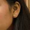 Lukson Petal Play Lab Grown Diamond Stud Earrings Online 