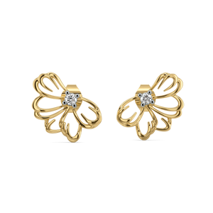 Petal Radiance - Lab Diamond Stud Earrings